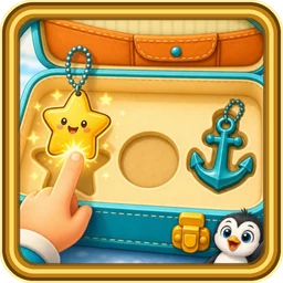 Pinguin packt den Koffer – Icon